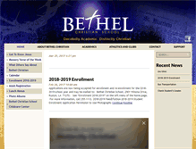 Tablet Screenshot of bethel-christian.com